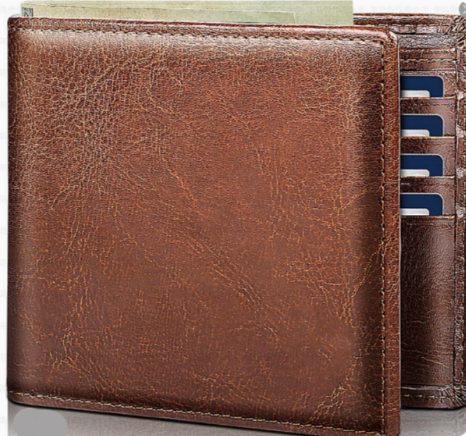 Heren Portemonnee - Echt Leer RFID Bifold | StitchCraft