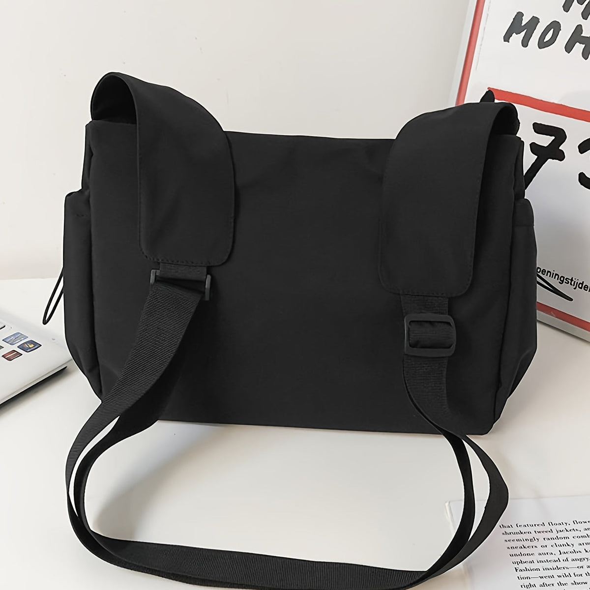 UrbanEase Crossbody Tas – Trekkoord Schoudertas met Grote Capaciteit