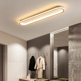 Minimalistisch Elliptische LED Plafondlamp Metaal/Acryl Zwart/Goud/Roségoud