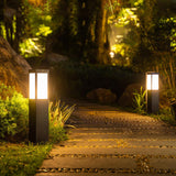 Moderne Vierkante LED-Paalverlichting – Waterdichte Buitentuinlamp