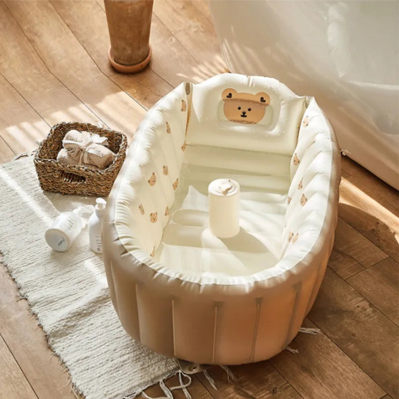 Opblaasbaar Baby-Bad voor Reizen – BubbleNest
