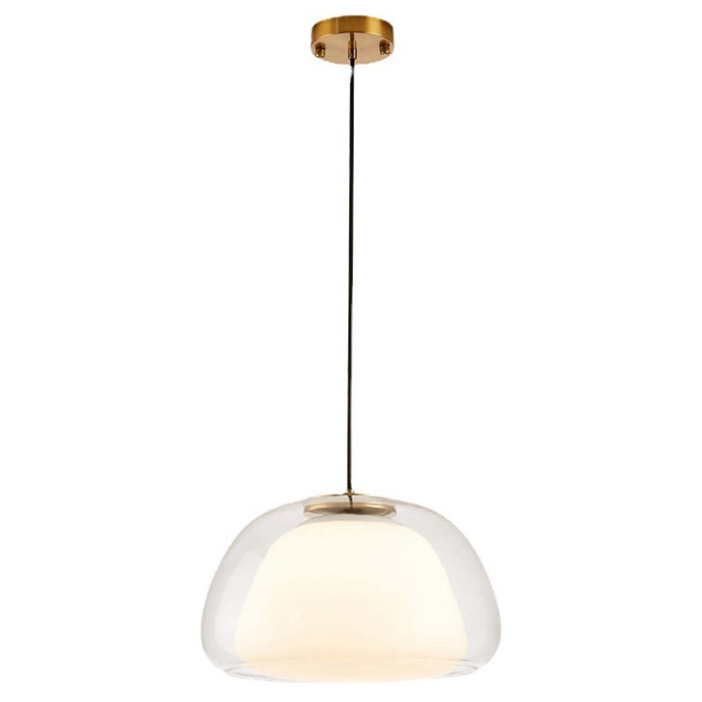 Moderne Jelly Hanglamp – Elegante Witte Glazen Kap met Verstelbare Daling