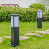 Moderne Vierkante LED-Paalverlichting – Waterdichte Buitentuinlamp