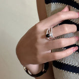 Zwarte Onyx Multilinien Ring – Arden