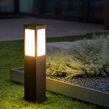 Moderne Vierkante LED-Paalverlichting – Waterdichte Buitentuinlamp