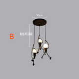 Retro IJzeren Man Hanglamp – Speelse Vintage Charme voor Unieke Interieurs