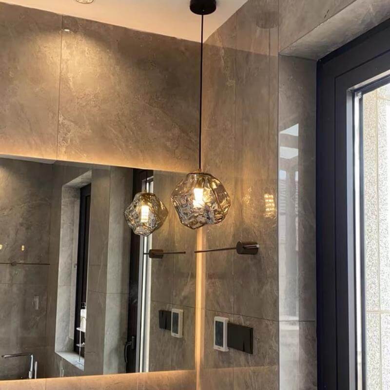 Hanglamp met Lavaglas Design