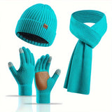 Vrolijke Winterset - Muts, Sjaal en Handschoenen voor Koppels