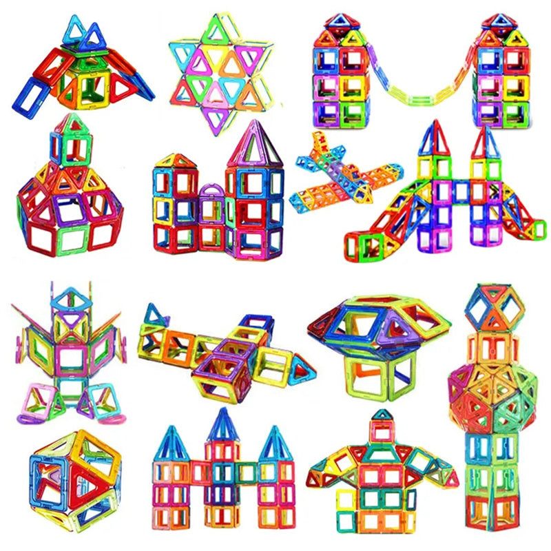 Magnetische Bouwstenen voor Kinderen – Leer Speelgoed met 118/148 Onderdelen