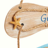 Houten Flip-Flop Wanddecoratie - Nautische Stijl voor een Zomerse Uitstraling