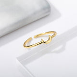 Minimalistische Halve Maan Ring - Nova