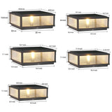 Moderne LED Buitenpaallamp - Geribbeld Glas