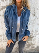 Casual Dames Hoodie met Capuchon en Rits – Noemi