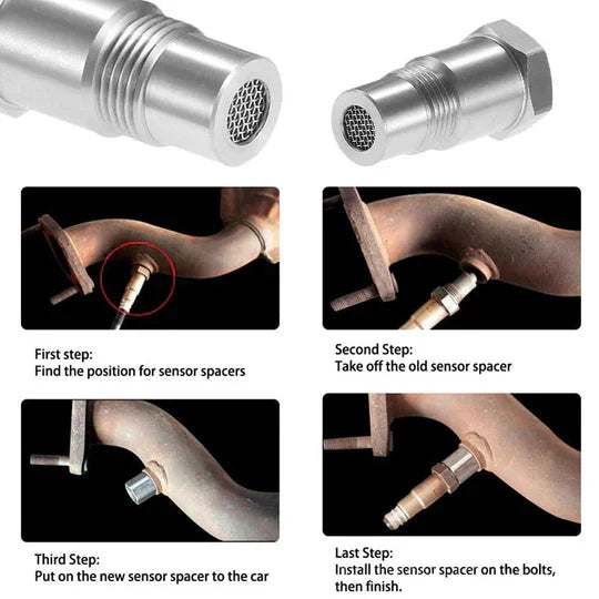 Auto O2 Sensor Adapter – M18x1.5 CEL Fix & Check Engine Light Eliminator