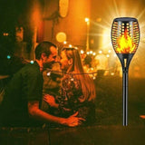 Zonnige flikkerende graspad decoratie-lampen