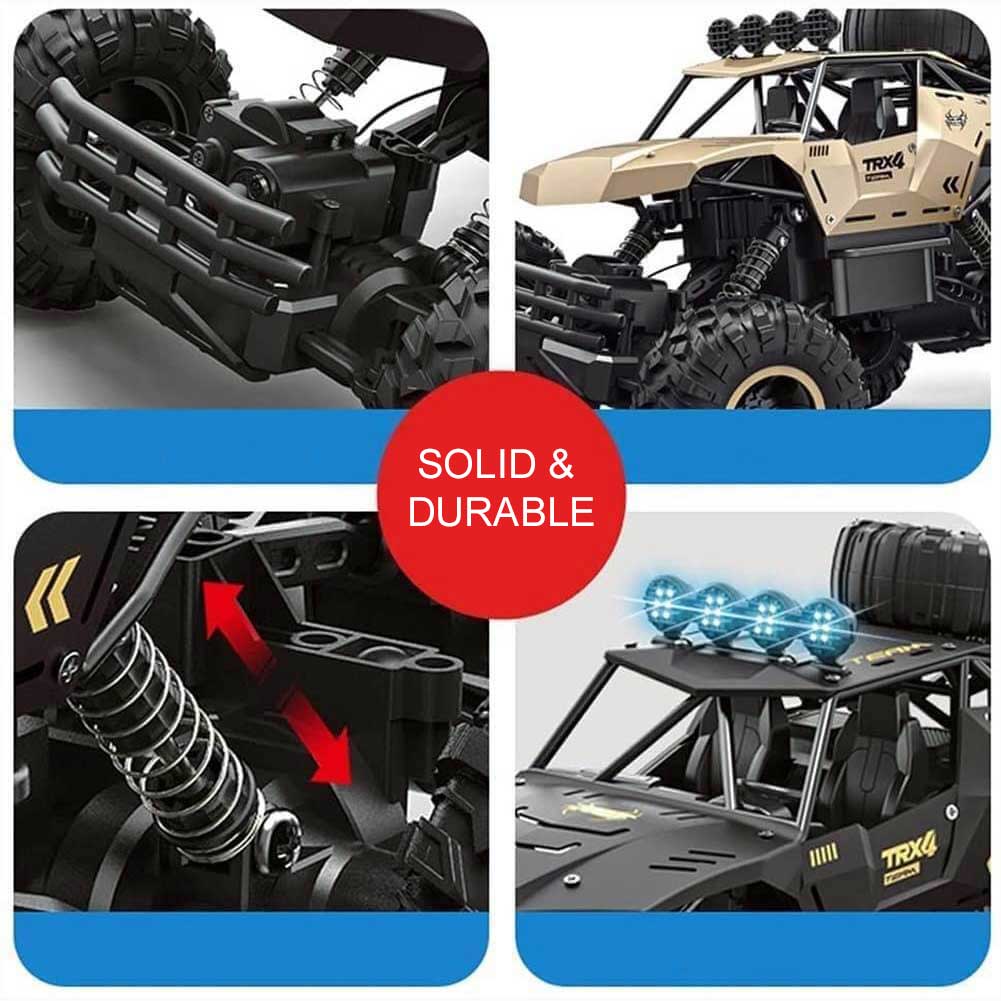 TerraX Elite 4-wielige RC-monstertruck – Offroad-krachtpatser op schaal 1:12 met een topsnelheid van