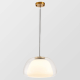 Moderne Jelly Hanglamp – Elegante Witte Glazen Kap met Verstelbare Daling