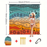TropiComfort Oversized Strandmat – Ruim, Duurzaam en Zandbestendig