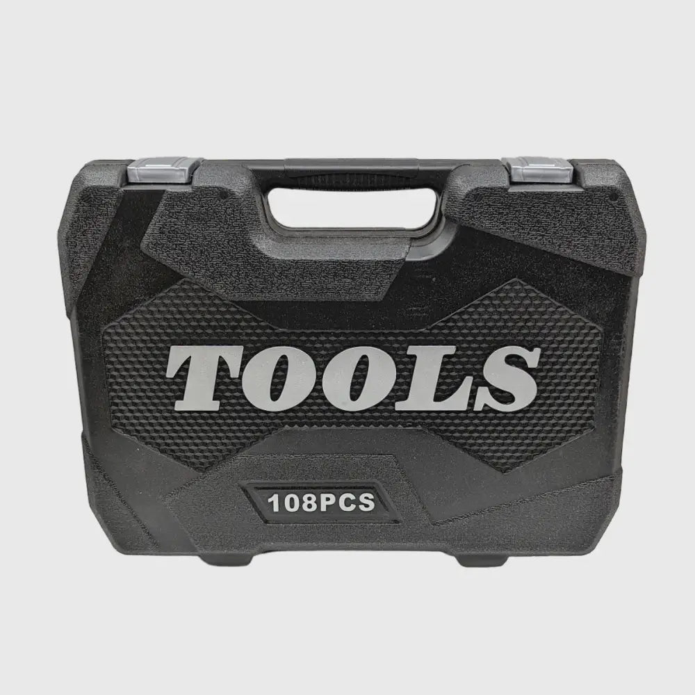 108-delig ratelsleutelset van chroom-vanadium – TorqueMaster