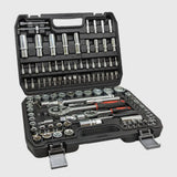 108-delig ratelsleutelset van chroom-vanadium – TorqueMaster