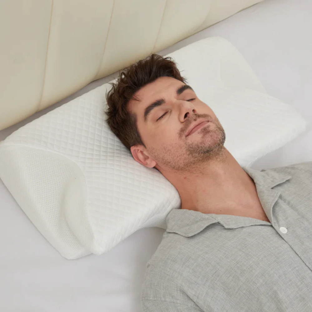 Anti-Snurk Kussen | Ergonomische Nek- en Hoofdkussen | Wit