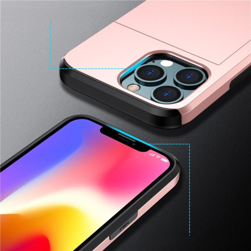MobuLux | iPhone Portemonnee Hoesje | Luxe Telefoonhoes met Kaartvak en Bescherming