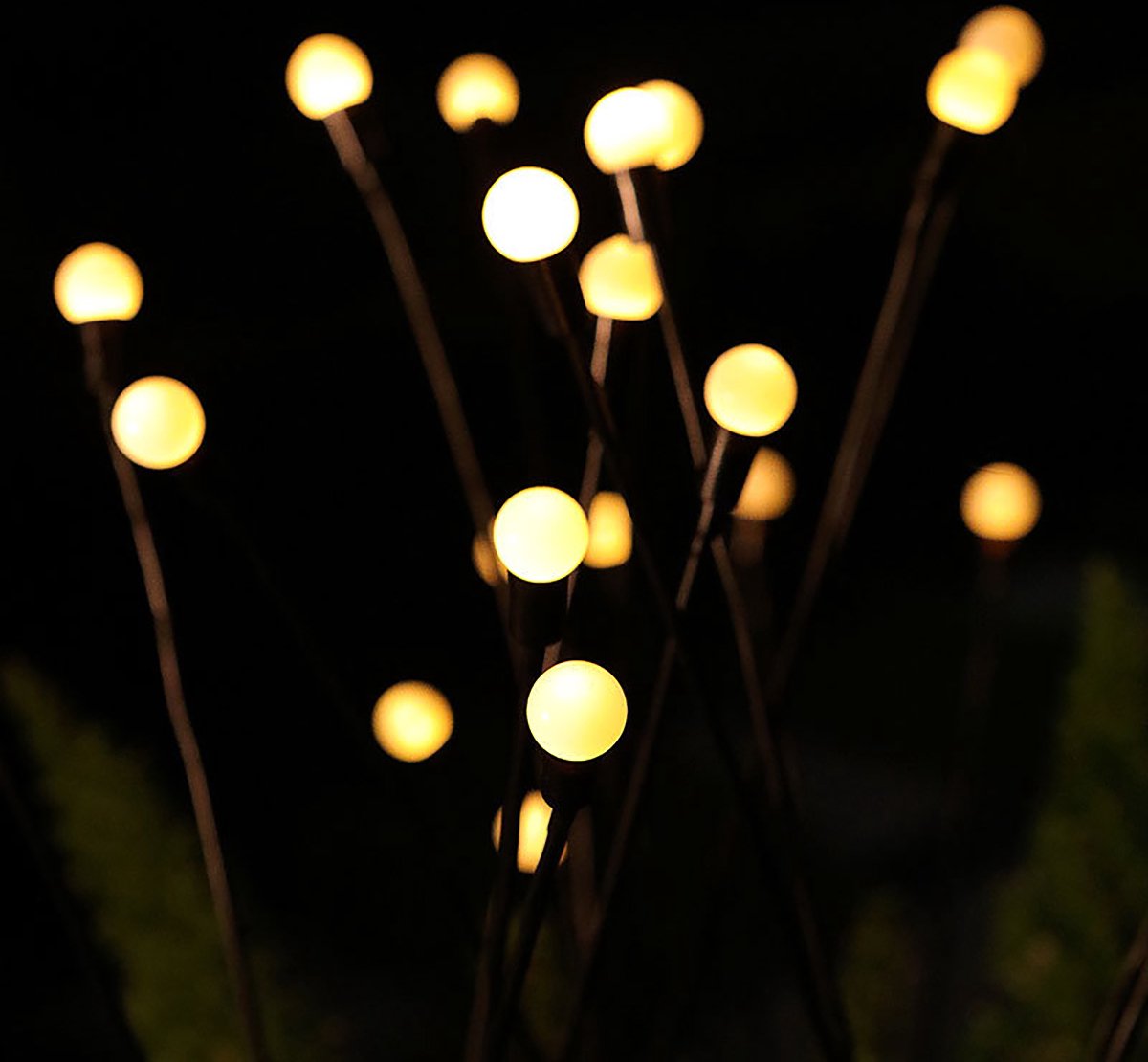 FireFlies | sfeervolle LED tuinverlichting | Zonne-energie tuinlampen buitenverlichting automatische LED-lampen weersbestendig energiezuinig eenvoudig te installeren veilige buitenlampen esthetisch aantrekkelijk voor tuin en balkon