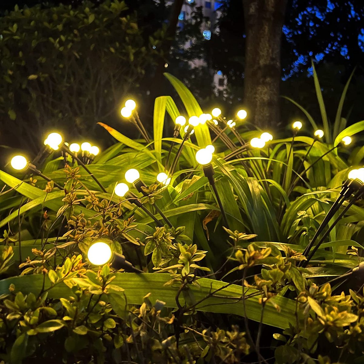 FireFlies | sfeervolle LED tuinverlichting | Zonne-energie tuinlampen buitenverlichting automatische LED-lampen weersbestendig energiezuinig eenvoudig te installeren veilige buitenlampen esthetisch aantrekkelijk voor tuin en balkon
