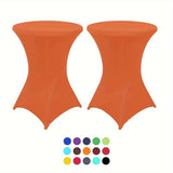 Stretchy Cocktail Tafelhoes - Effen Kleur, Ideaal voor Feesten en Evenementen