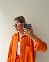 Trendy Katoenen Zomerset Dames – Faylin
