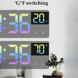 RGB Digitale Wekker – Stemgestuurd, Dubbel Alarm en Temperatuurweergave