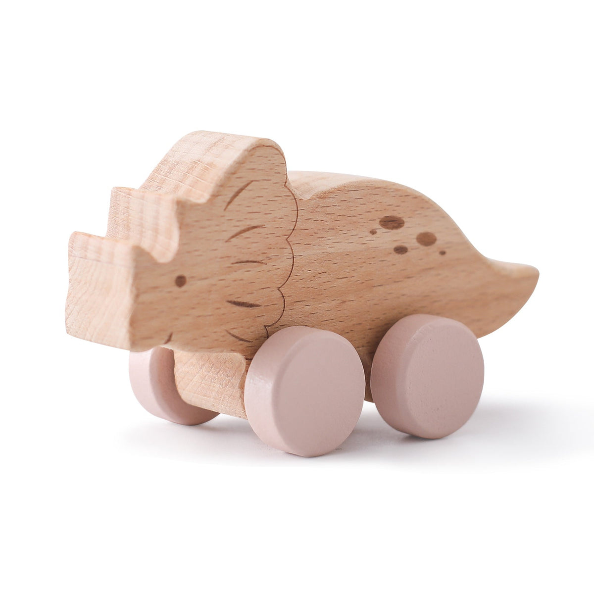 Houten dinosaurussen met wielen voor kinderen – 1 kopen, 1 gratis actie