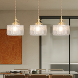 Kristallen hanglamp met verstelbare hoogte in vintage stijl