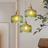 Kristallen hanglamp met verstelbare hoogte in vintage stijl