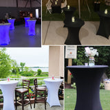 Stretchy Cocktail Tafelhoes - Effen Kleur, Ideaal voor Feesten en Evenementen