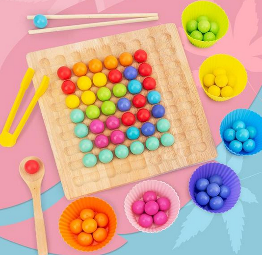 Montessori Kralen-Logikspel – Bevorder Kleurentheorie & Denkvermogen