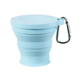 Opvouwbare Silicone Beker met Karabijnhaak - Draagbare en Duurzame Beker voor Outdoor en Kamperen