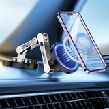 Magnetische draadloze autolader en telefoonhouder