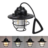 Vintage LED Campinglantaarn - Oplaadbaar en Duurzaam voor Buitenavonturen