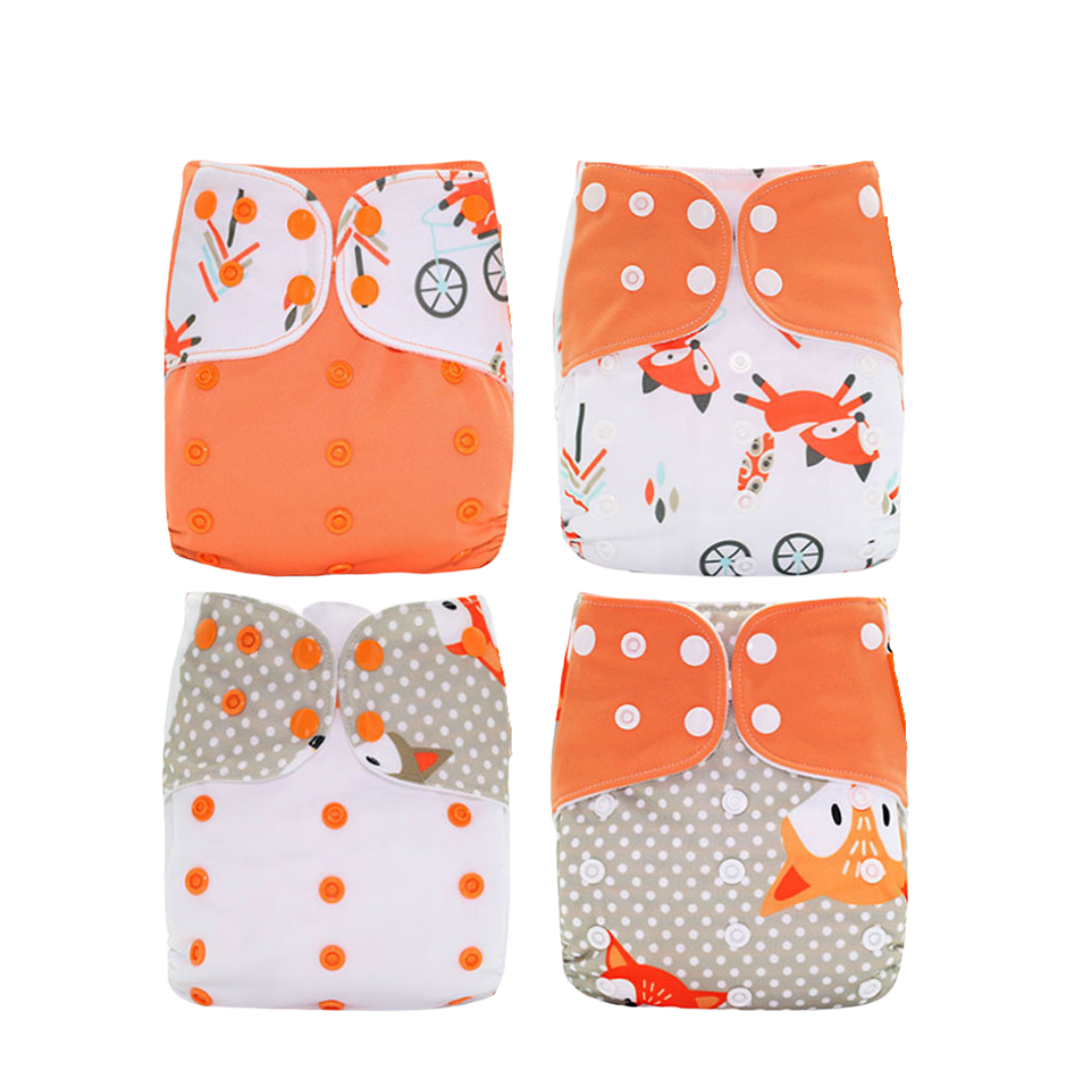 Herbruikbare & lekvrije stoffen luiers voor baby's – Eco-luierset