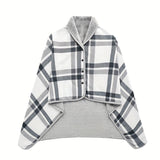 Draagbare Fleece Deken – Warm en Comfortabel voor Thuis, Werk en Outdoor
