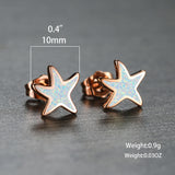 Blau Opal Zeester Oorbellen - Marina