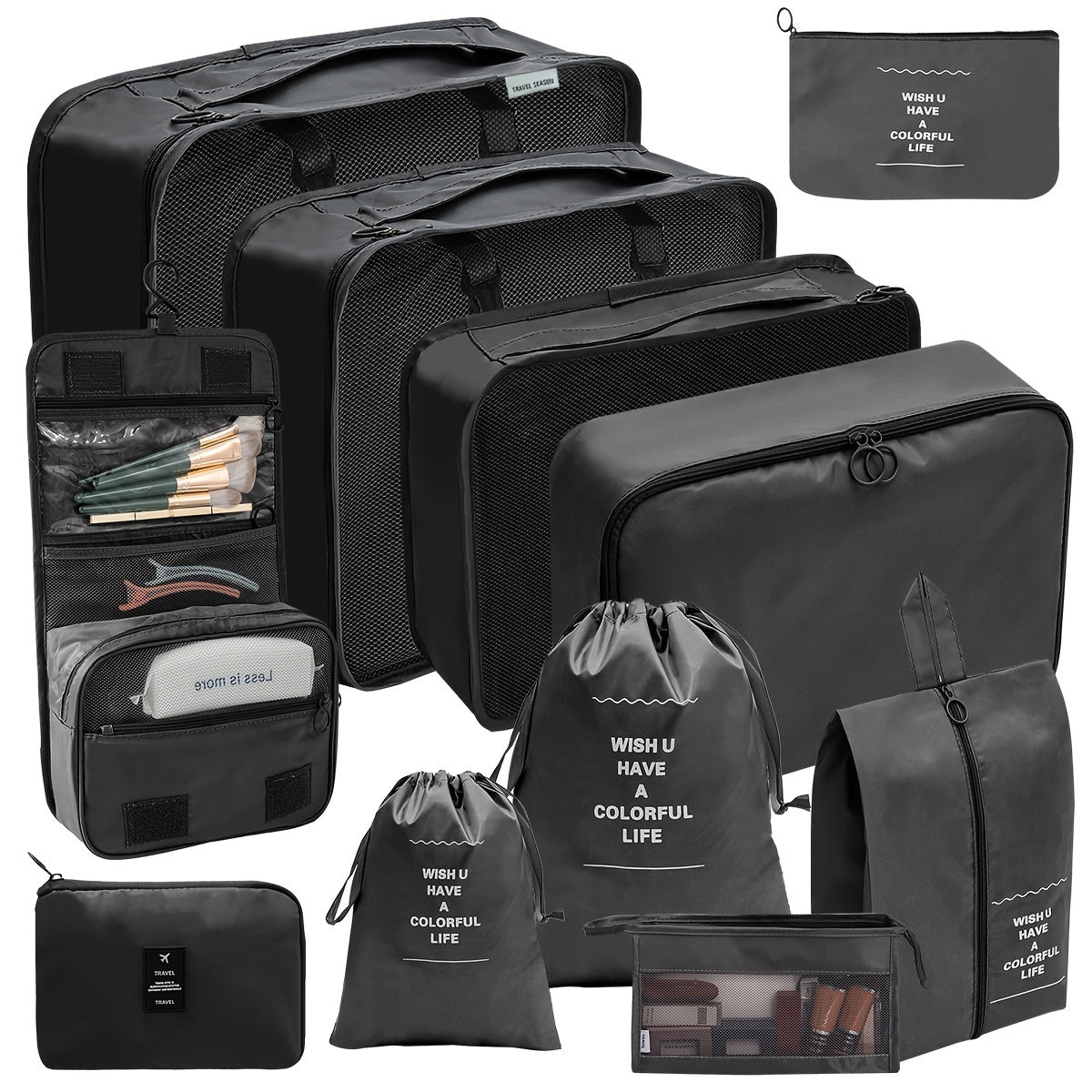 PackMate 11-delige Verpakkingskubus Set – Organiseer Je Bagage