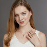 Moosagaat- en Witte Zirkon-sieradenset – Lana