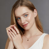 Moosagaat- en Witte Zirkon-sieradenset – Lana