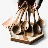 WoodenServe - Hittebestendige houten kookset voor moeiteloos koken