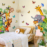 Kleurrijke Dieren Wandstickers - Speelplezier voor de Kinderen