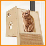 NatureClimb Houten Kattenhuis – Compact en Speels Meubel