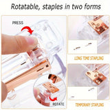 Roségouden acryl bureau organizer set | Bureau organizer | Complete set met nietmachine, liniaal en meer
