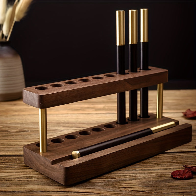 WalnutCraft Bureau Organizer – Elegant en Functioneel in Eén